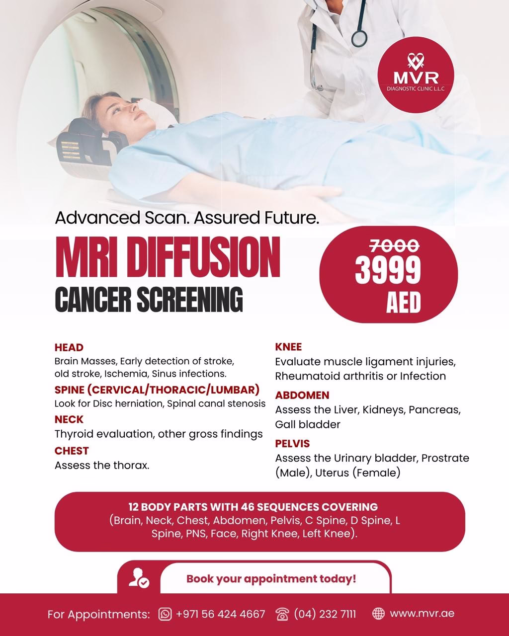 MRI diffusion cancer screening