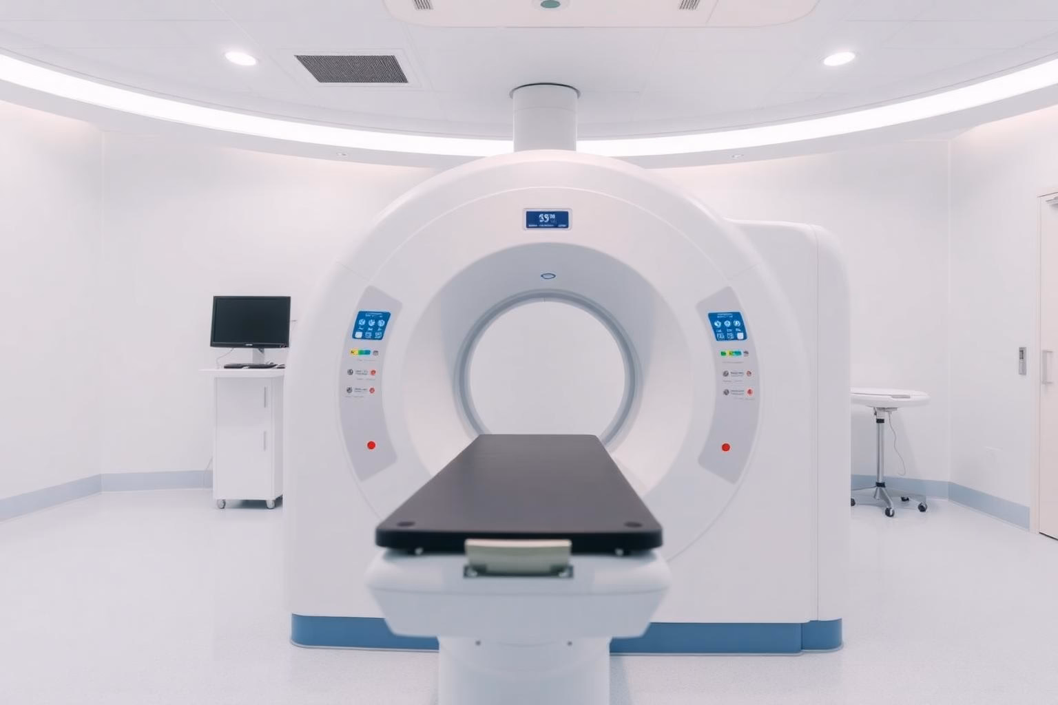 Brain MRI scan room in modern diagnostic center